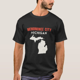 Camiseta Cidade de Menominee Michigan América Viagem M
