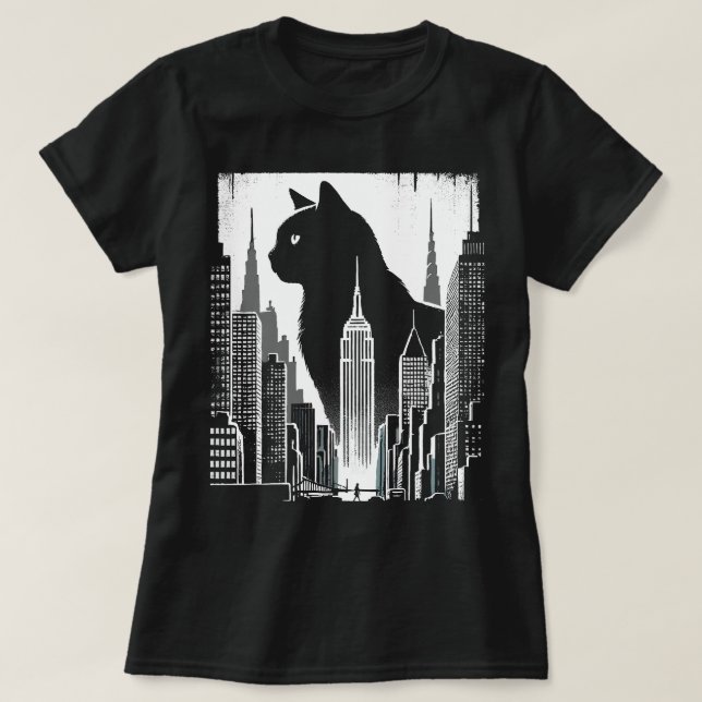 Camiseta Cidade de Meow (Frente do Design)