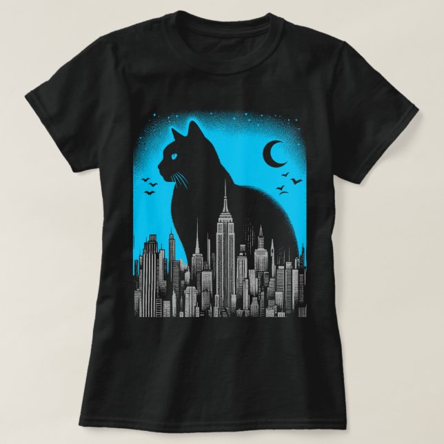 Camiseta Cidade de Meow (Frente do Design)