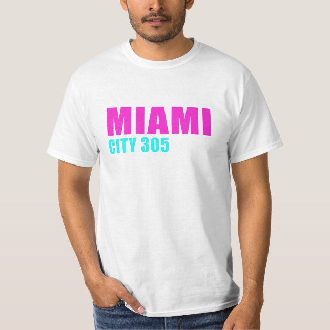 Camiseta Cidade de Miami 305 (Frente)