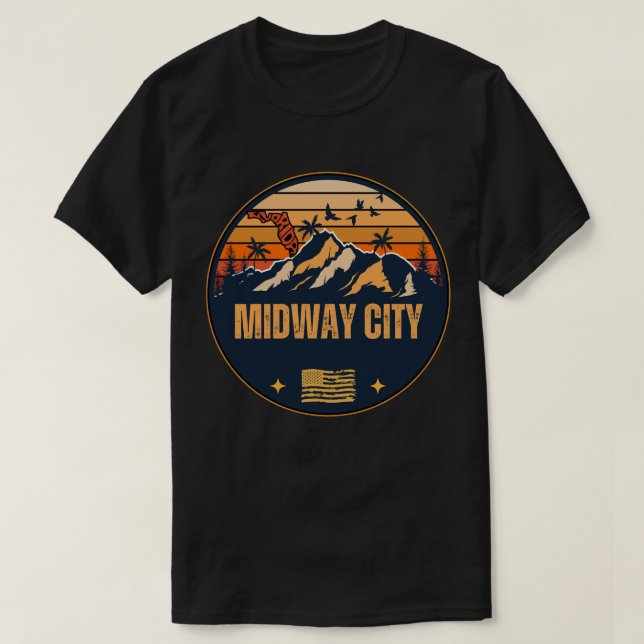 Camiseta Cidade de Midway, Flórida (Frente do Design)