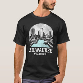 Camiseta Cidade de Milwaukee Wisconsin