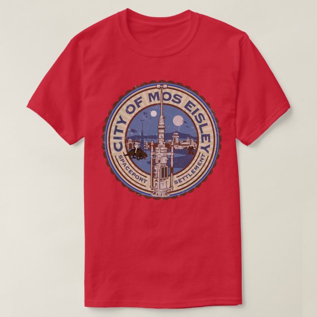 Camiseta Cidade de Mos Eisley (Frente do Design)