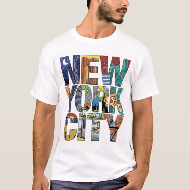 Camiseta Cidade de N.Y (Frente)
