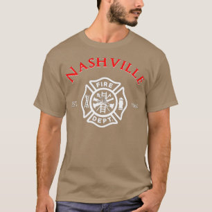 Camiseta Cidade de Nashville Fire Rescue Tennessee Bombeiro