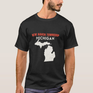 Camiseta Cidade de New Haven Michigan América Estadual Amér