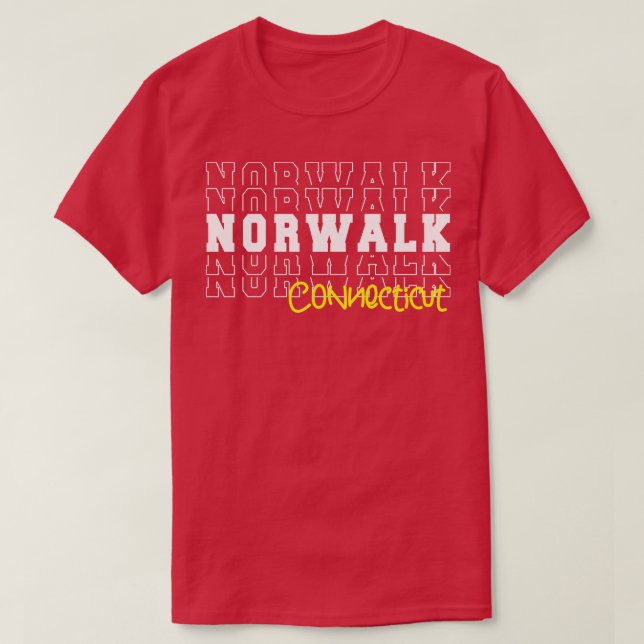 Camiseta Cidade de Norwalk Connecticut Norwalk CT (Frente do Design)