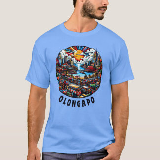 Camiseta Cidade de Olongapo Filipinas Paisagem urbana amigo