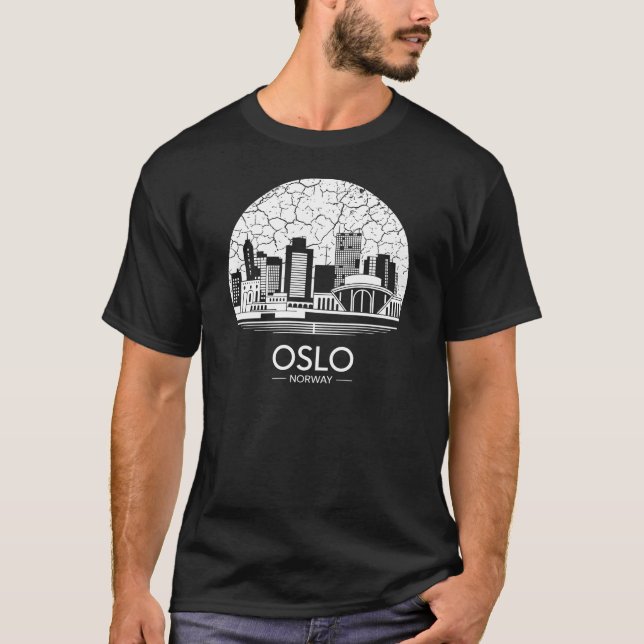 Camiseta Cidade de Oslo Noruega (Frente)