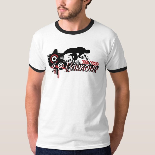 Camiseta Cidade de Parkour (luz) (Frente)