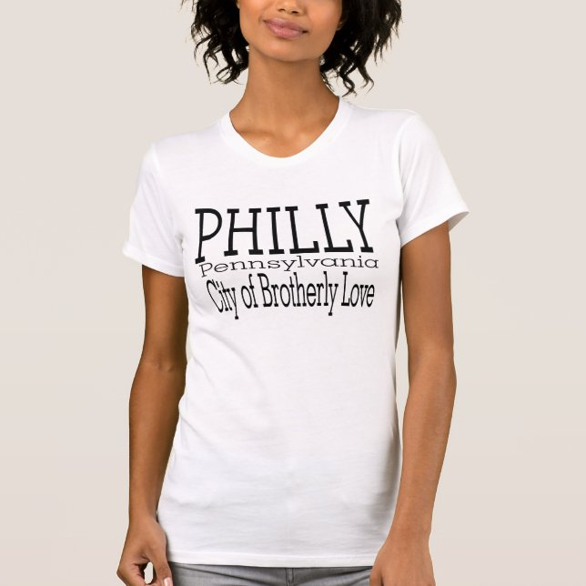 Camiseta Cidade de Philly do amor fraternal (Frente)