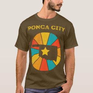 Camiseta Cidade de Ponca, Oklahoma Vintage, Afetou Souvenir