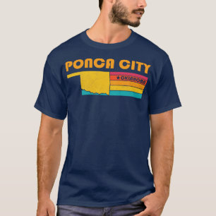 Camiseta Cidade de Ponca, Oklahoma Vintage, Afetou Souvenir