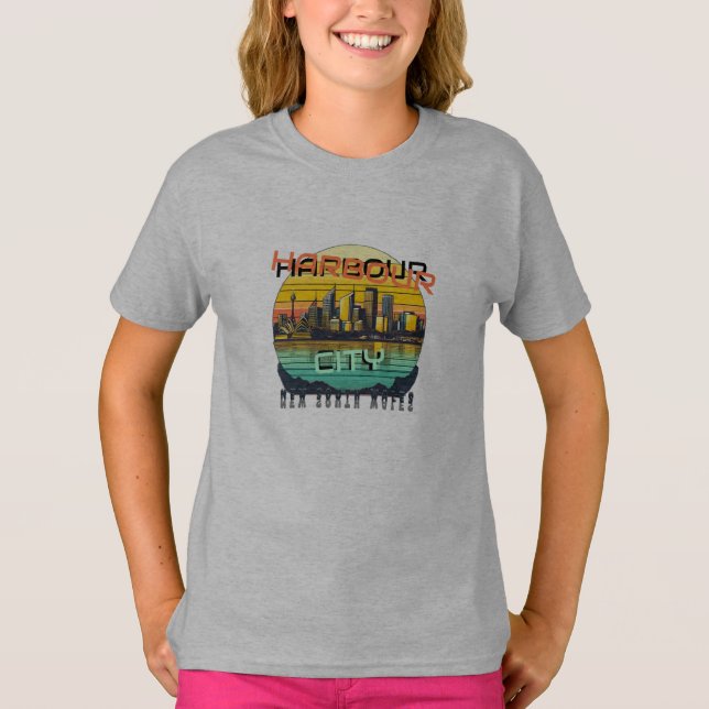 Camiseta Cidade de Porto Sidney Austrália Oceânia (Frente)