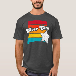 Camiseta Cidade de Prata Novo México Vintage angustiou Souv