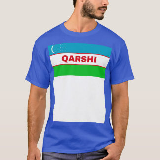Camiseta Cidade de Qarshi, Bandeira do Usbequistão