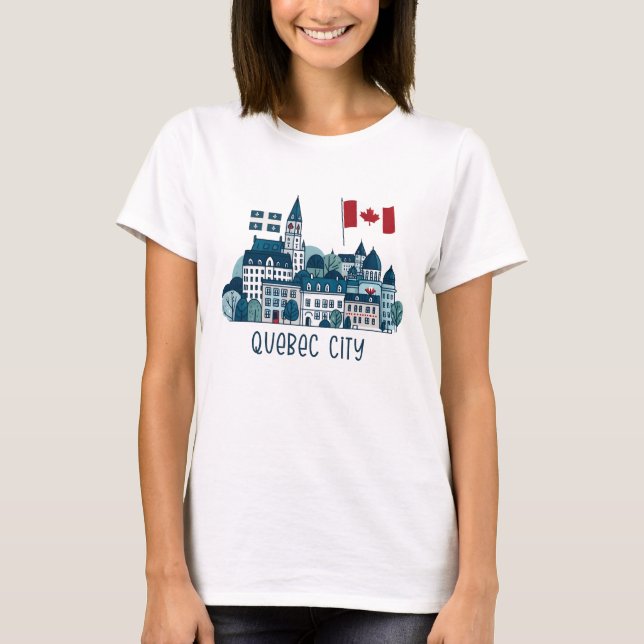 Camiseta Cidade de Quebec (Frente)