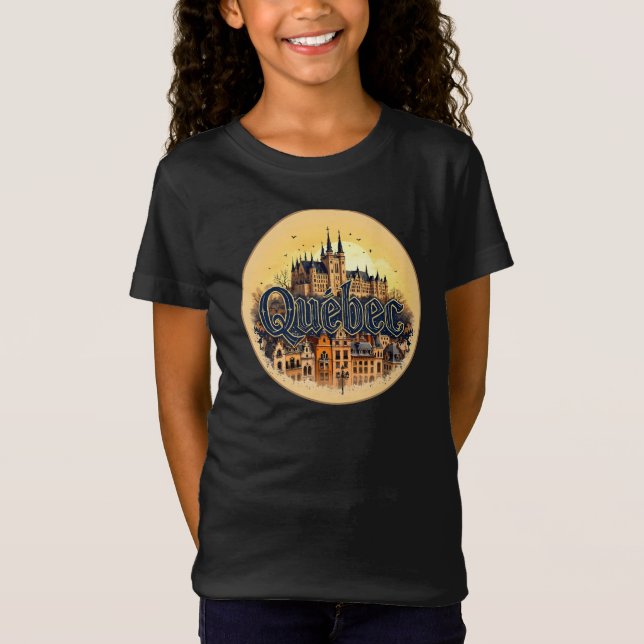 Camiseta Cidade de Quebec - Canadá (Frente)