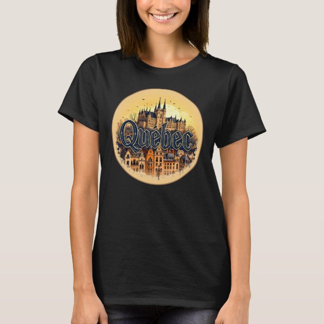 Camiseta Cidade de Quebec - Canadá (Frente)