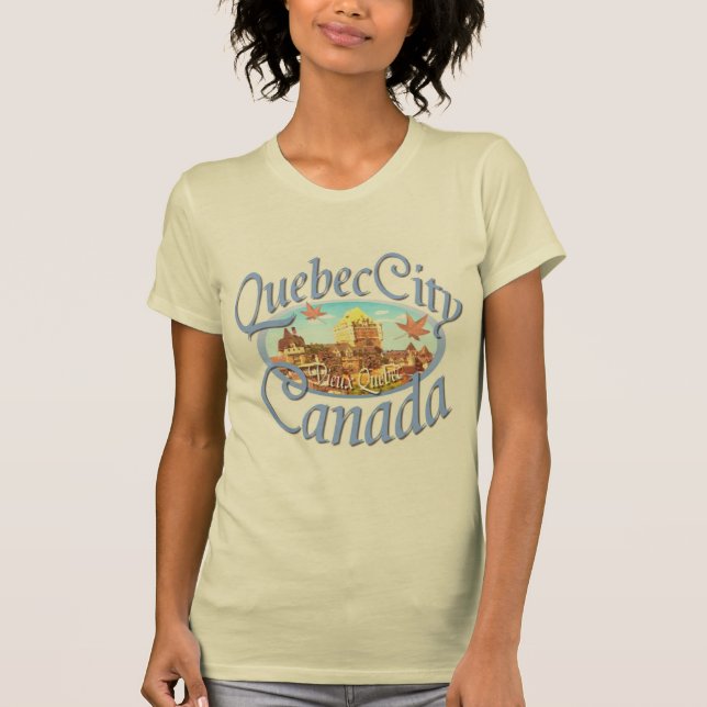 Camiseta Cidade de Quebec Canadá (Frente)