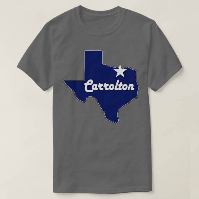 Camiseta Cidade de Rolton Texas Lone State Map Marinho Blue (Frente do Design)