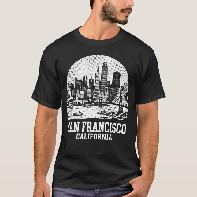 Camiseta Cidade de São Francisco Califórnia (Frente)
