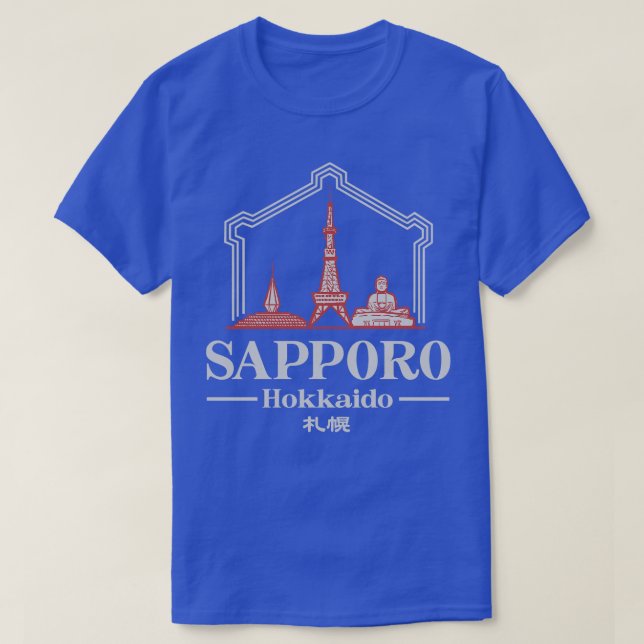 Camiseta Cidade de Sapporo Japão (Frente do Design)