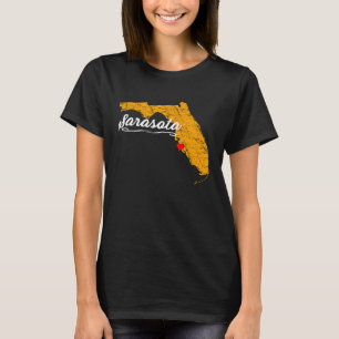 Camiseta Cidade de SARASOTA FLORIDA Vacation Souvenir Merch