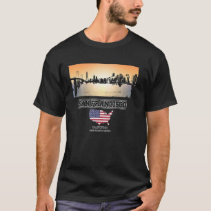 Camiseta cidade de Souvenir, San francisco Skyline Vacation