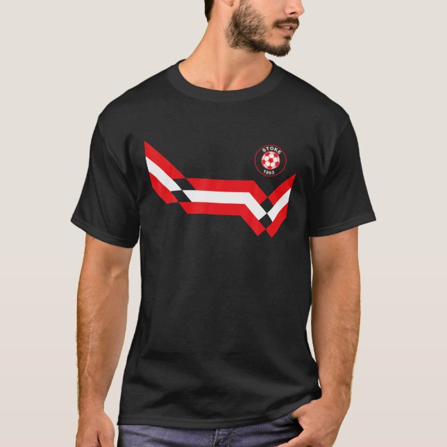 Camiseta Cidade De Stoke Retro Vintage (Frente)