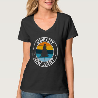 Camiseta Cidade de surf Nova Jersey NJ EUA Orgulho da cidad