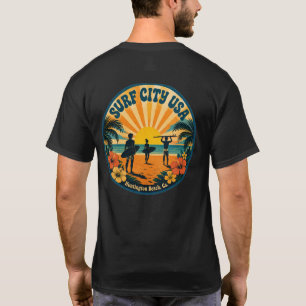 Camiseta CIDADE DE SURFE EUA (Retro dos anos 70)