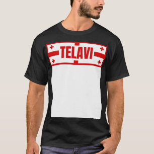 Camiseta Cidade de Telavi na Geórgia Design de Sinalizador 