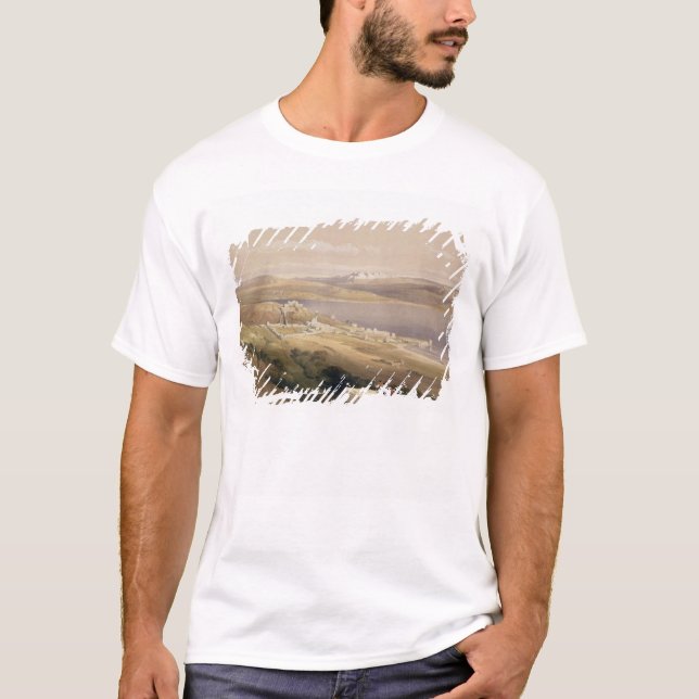 Camiseta Cidade de Tiberias no mar de Galilee (Frente)