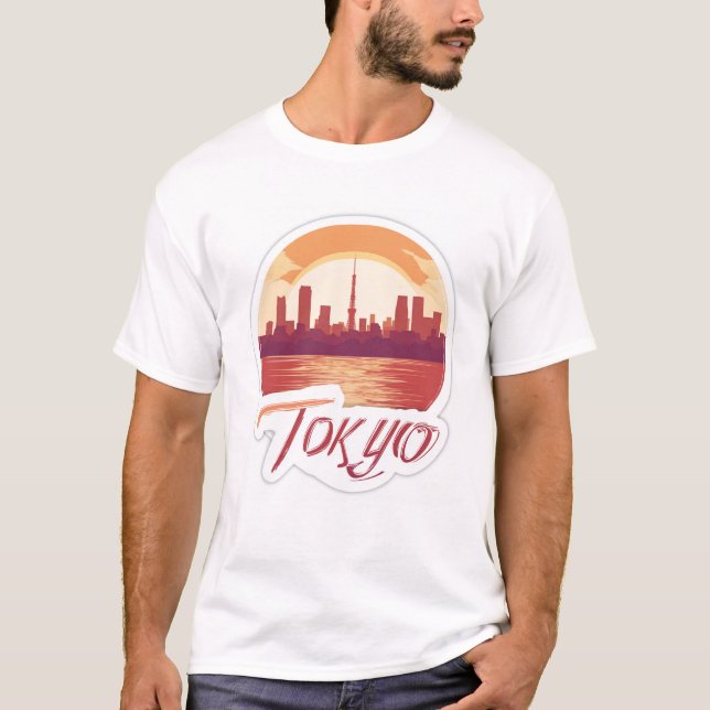 Camiseta Cidade de Tóquio  (Frente)