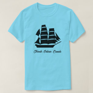 Camiseta Cidade de Toronto em Ontário, Canadá - Navio à Vel