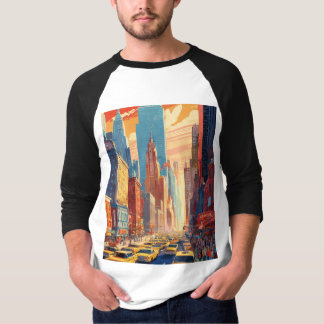 Camiseta Cidade de Tráfego Urbano Design T-Shirt"