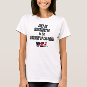 Camiseta Cidade de Washington no Distrito de Columbia EUA
