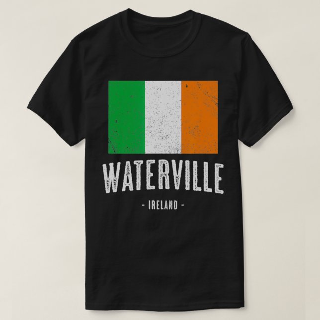 Camiseta Cidade de WATERVILLE Irlanda Homens Mulheres Crian (Frente do Design)