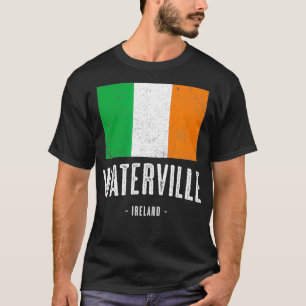 Camiseta Cidade de WATERVILLE Irlanda Homens Mulheres Crian