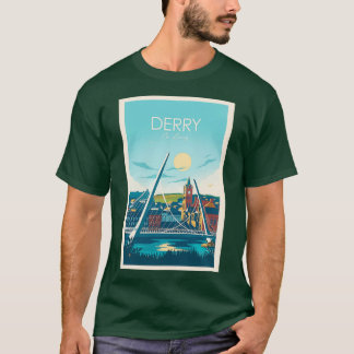 Camiseta Cidade Derry da Ponte viagem Peace