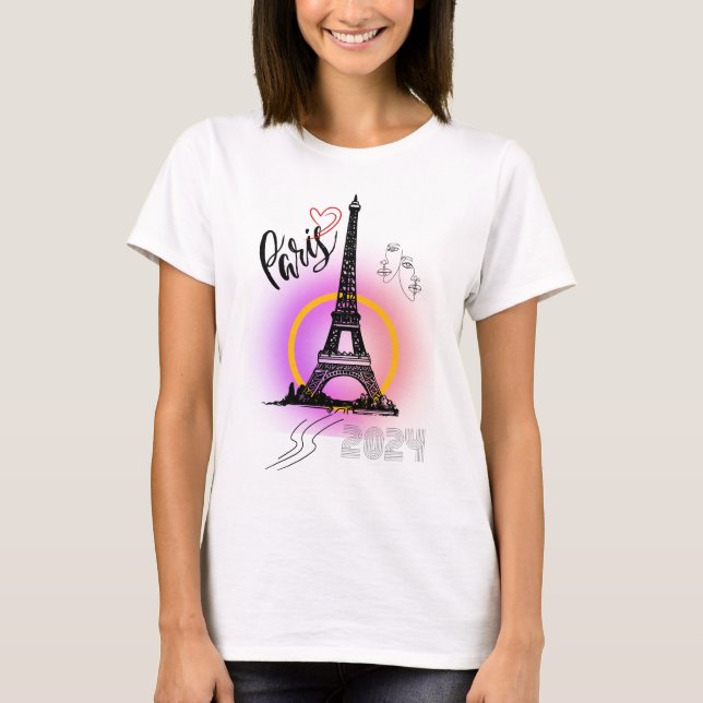 Camiseta Cidade do Amor de Paris (Frente)