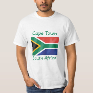 Camiseta Cidade do Cabo África do Sul Bandeira T-Shirt