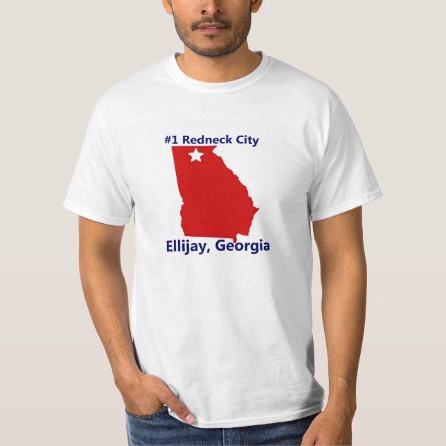 Camiseta Cidade do campónio #1 em Geórgia. Ellijay. (Frente)