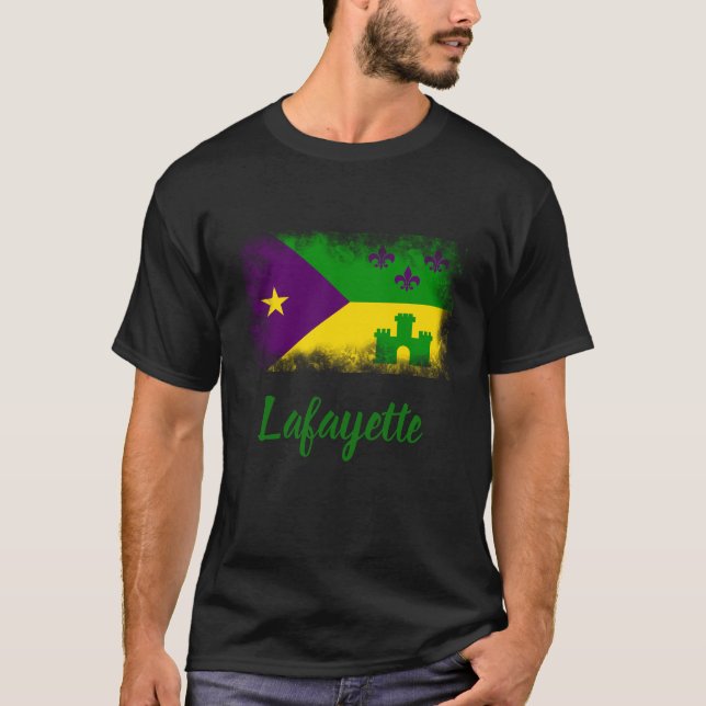 Camiseta Cidade do costume de Louisiana do carnaval da (Frente)