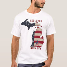 Cidade do deus abençoe Union Michigan | Patriótico