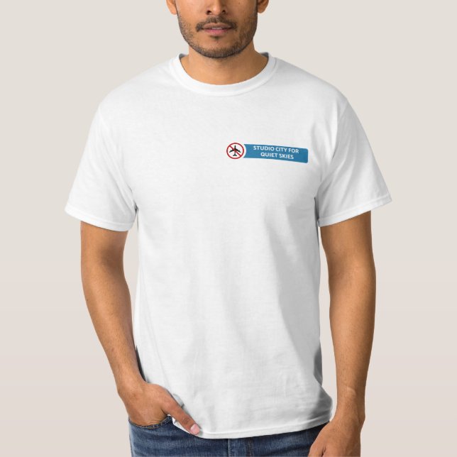 Camiseta Cidade do estúdio para o t-shirt quieto dos céus (Frente)
