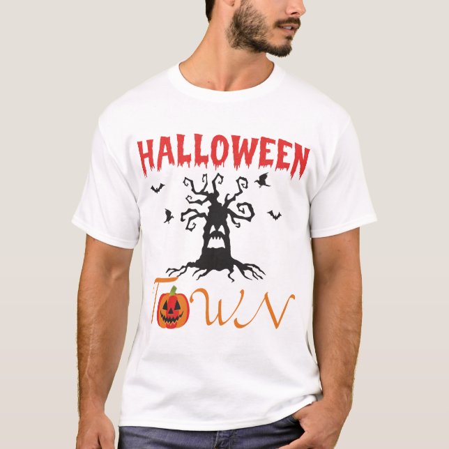 Camiseta Cidade do Halloween (Frente)