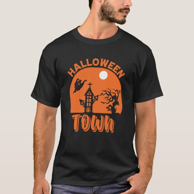 Camiseta Cidade do Halloween (Frente)