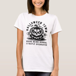 Camiseta Cidade do Halloween 1998: Onde Ser Normal é Vastam